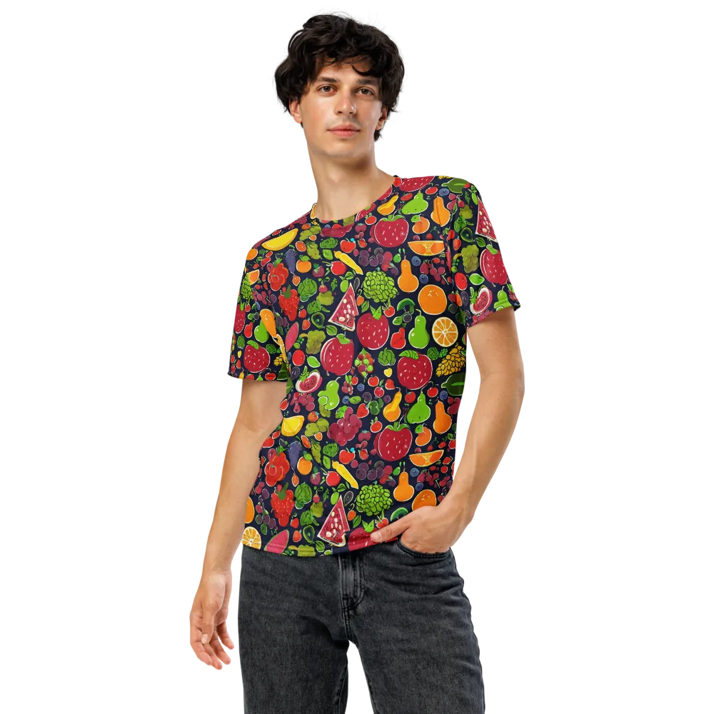 Midnight Market on Men's Crew Neck T-Shirt — Front