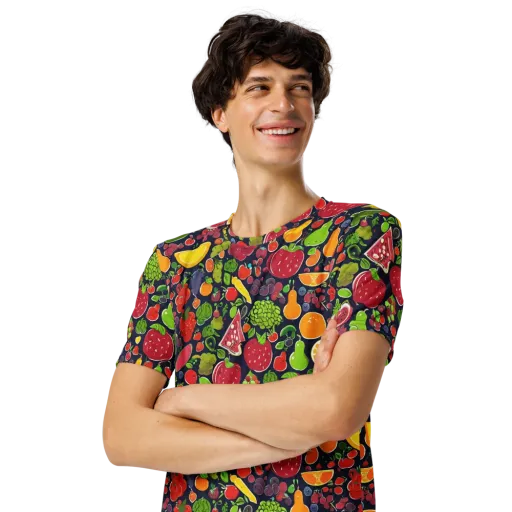 Midnight Market on a Men's Crew Neck T-Shirt