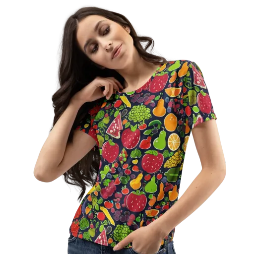 Midnight Market on a Women's Crew Neck T-Shirt