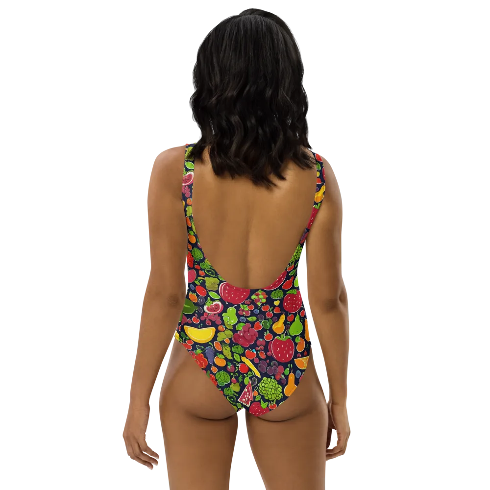 Midnight Market on One-Piece Swimsuit — Back