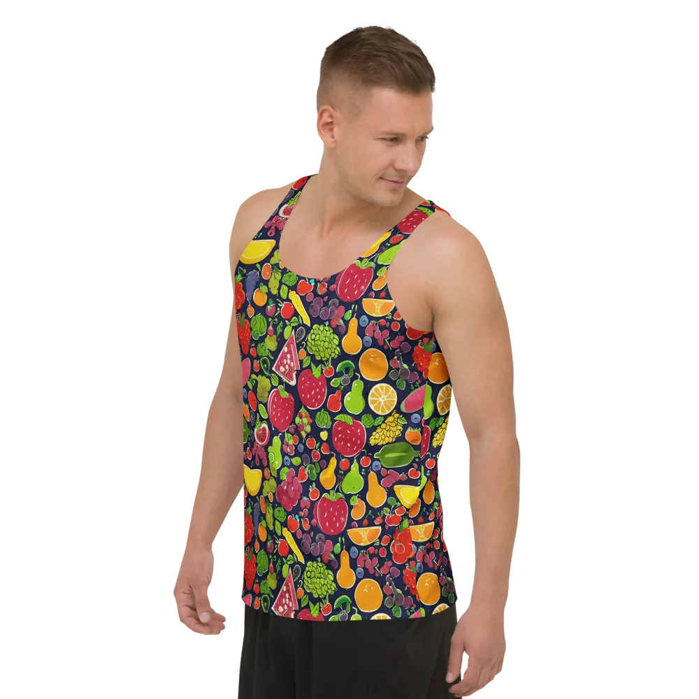 Midnight Market on Men's Tank Top — Left Front