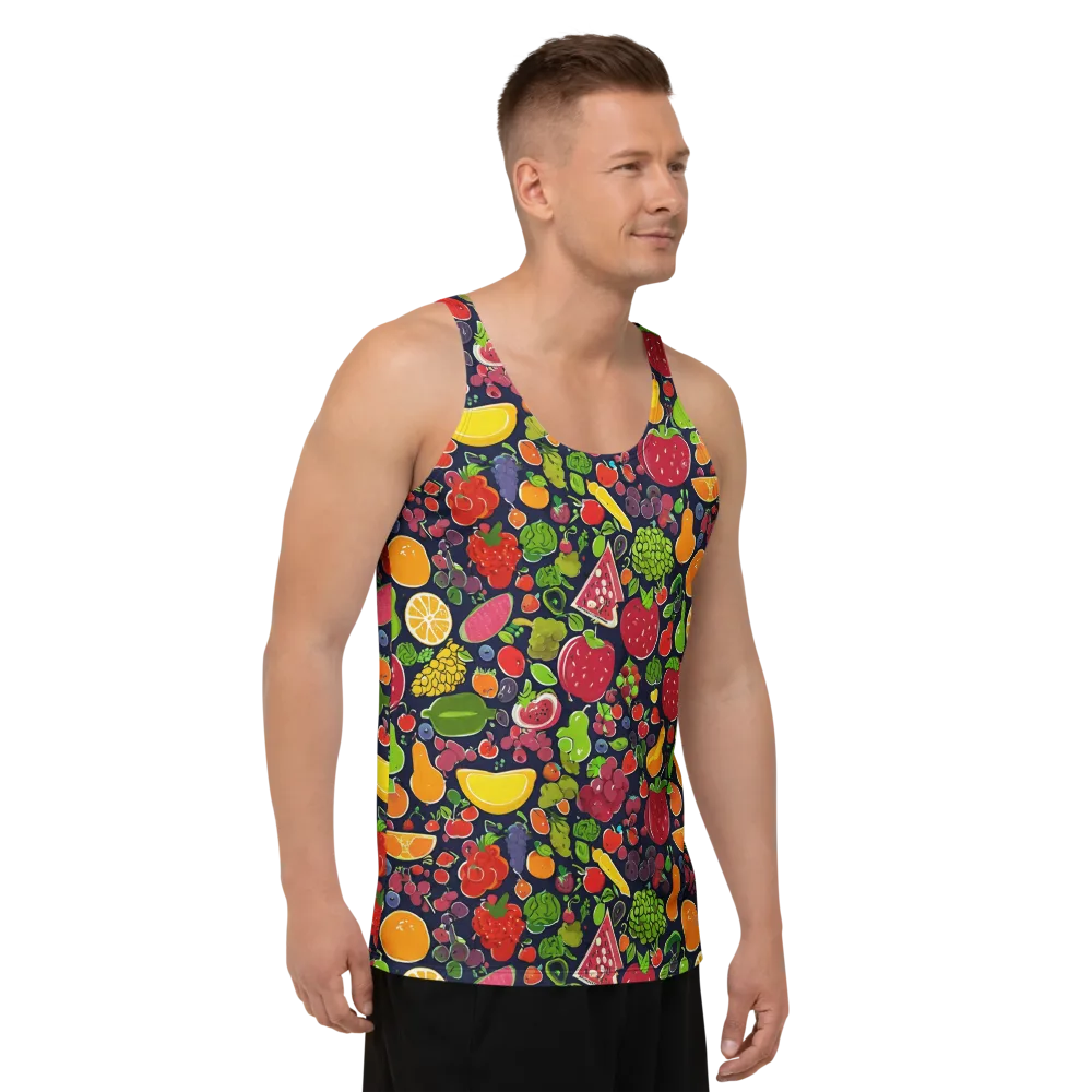 Midnight Market on Men's Tank Top — Right Front