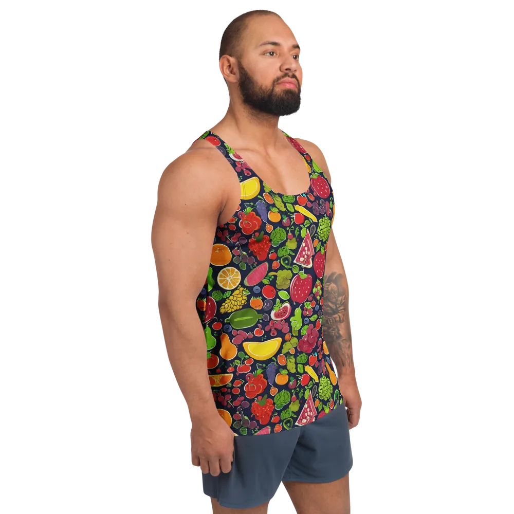 Midnight Market on Men's Tank Top — Right Front