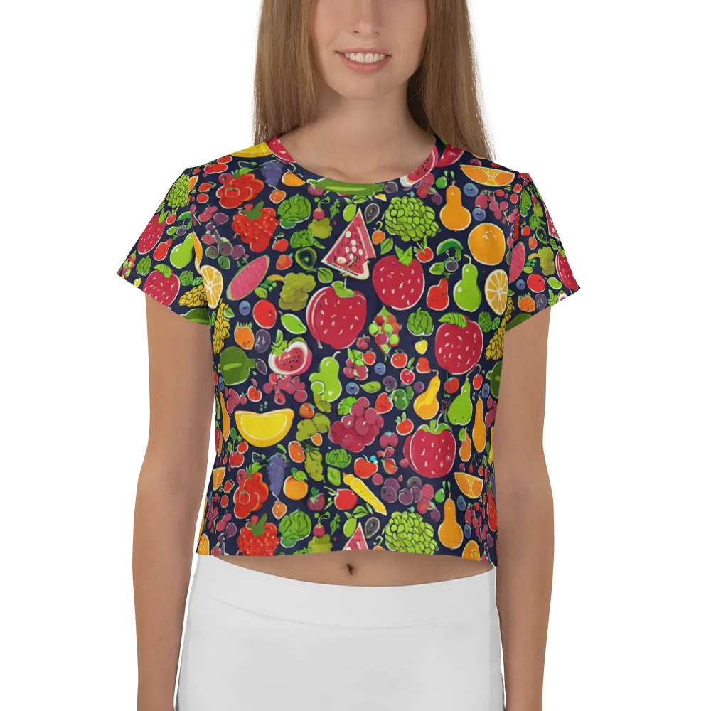 Midnight Market on Crop Tee — Front
