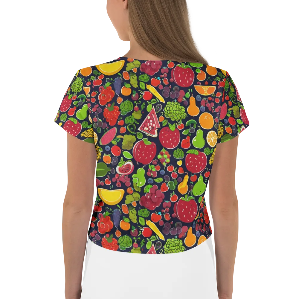 Midnight Market on Crop Tee — Back