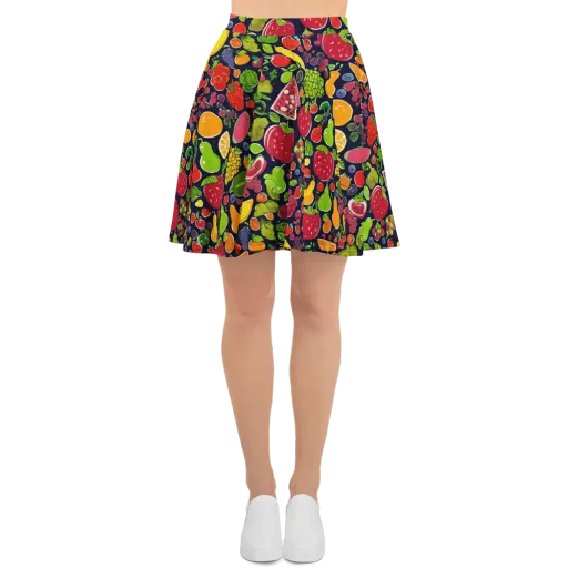 Midnight Market on a Skater Skirt