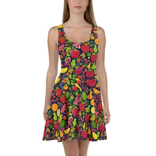 Midnight Market on a Skater Dress