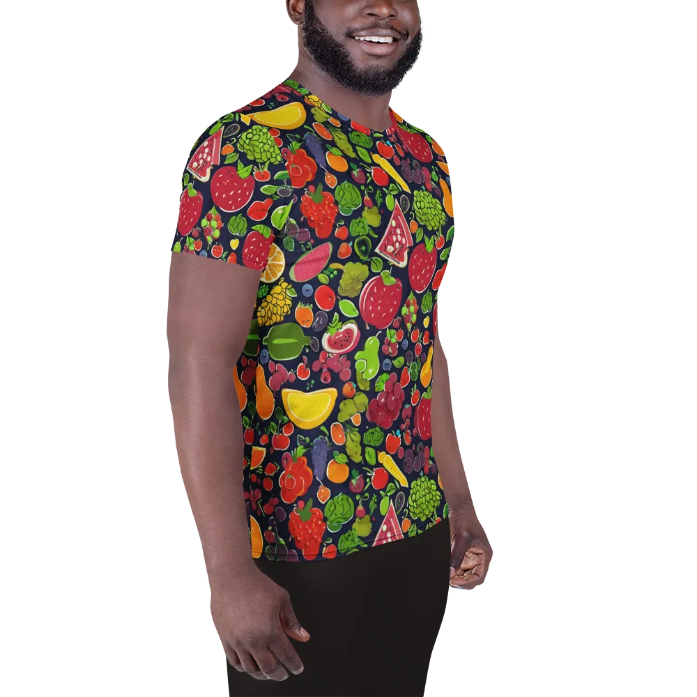 Midnight Market on Men's Athletic T-Shirt — Right