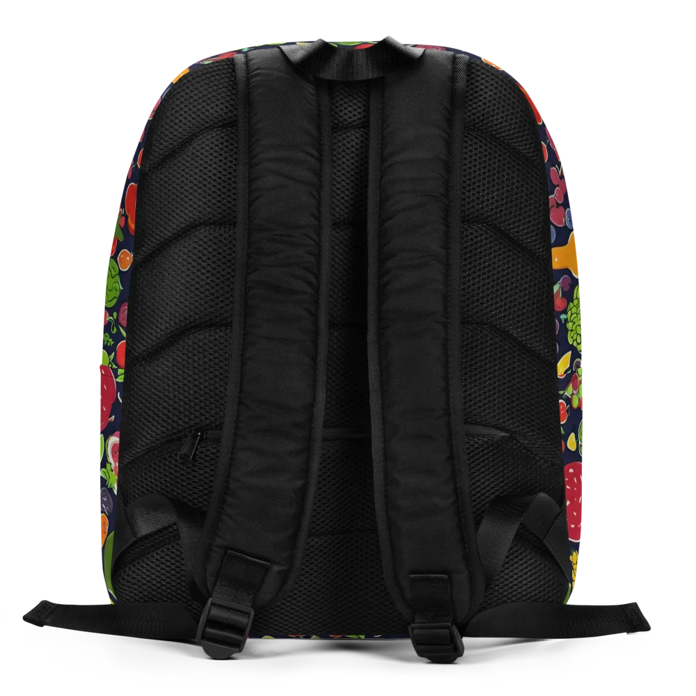 Midnight Market on Minimalist Backpack — Back