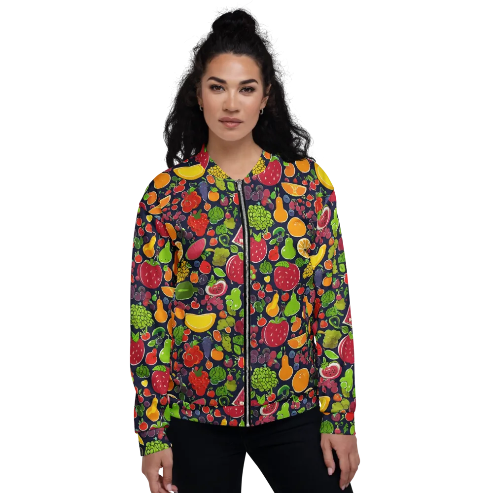 Midnight Market on Bomber Jacket — Front