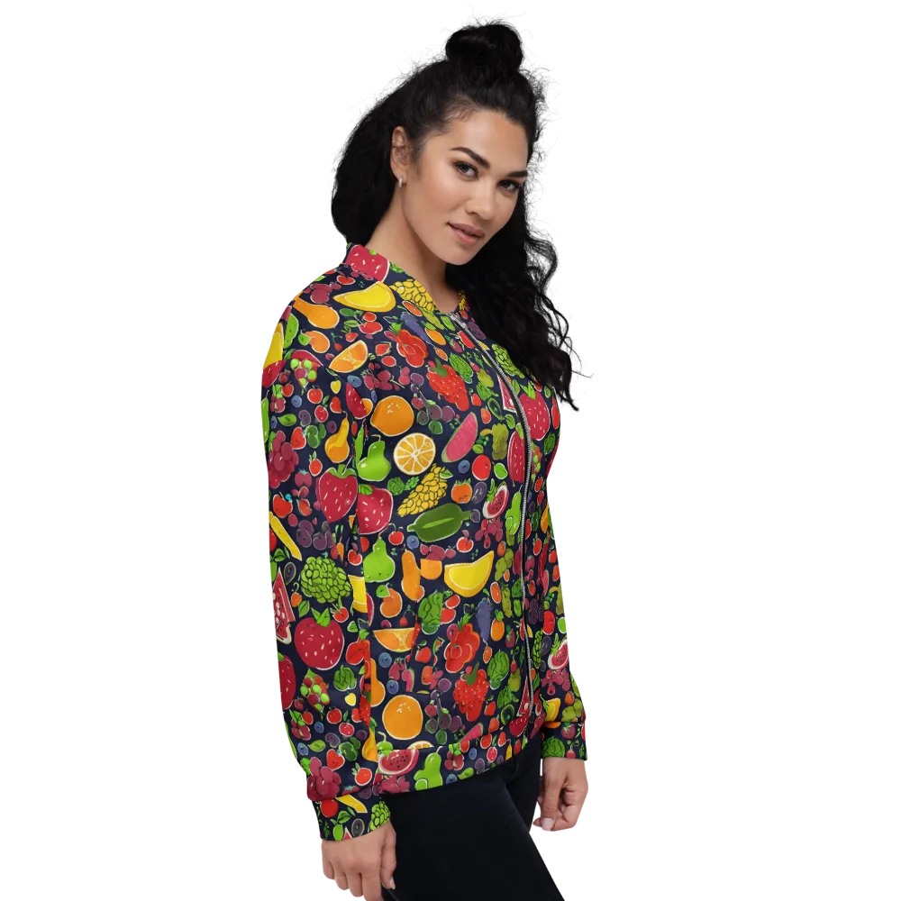 Midnight Market on Bomber Jacket — Right