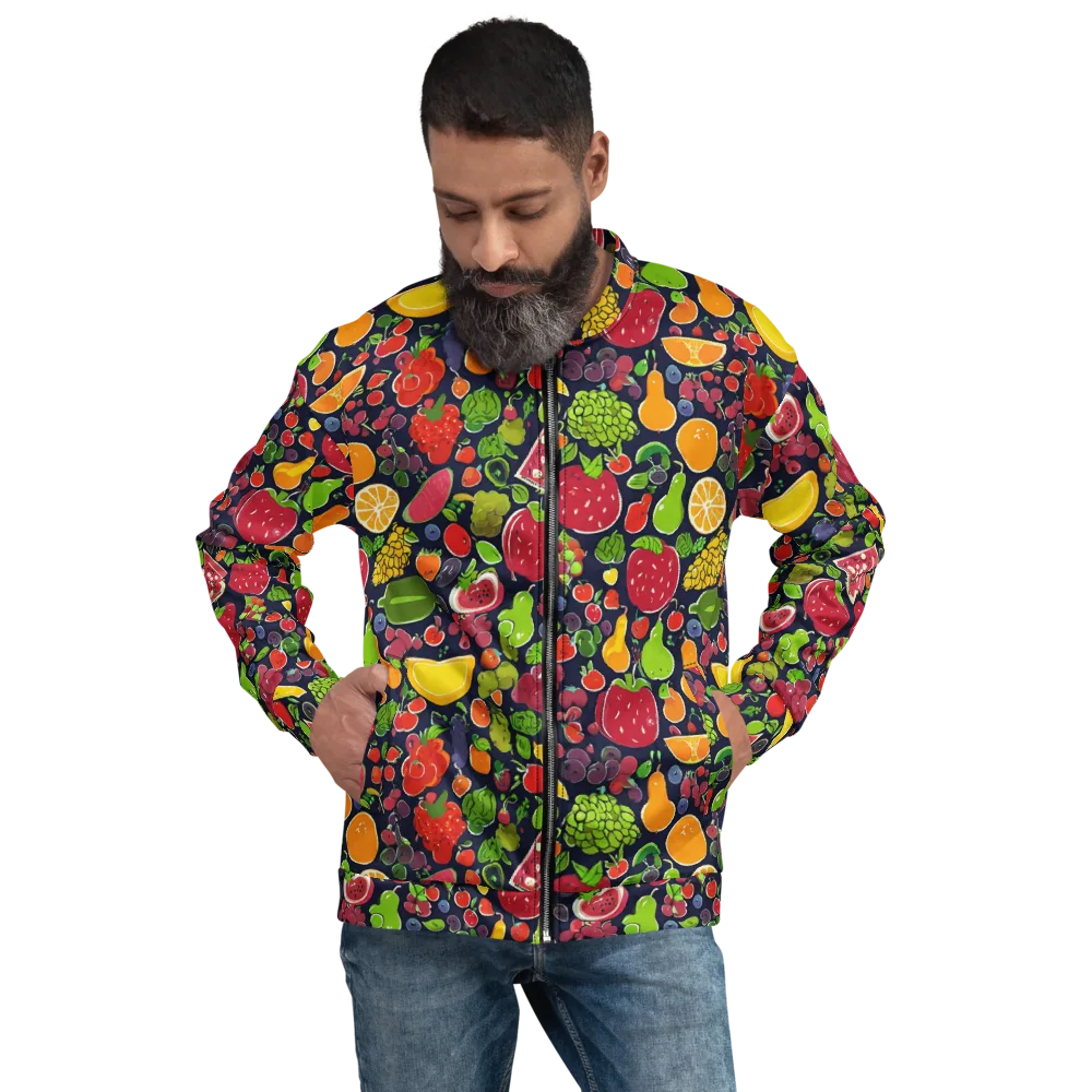 Midnight Market on Bomber Jacket — Front