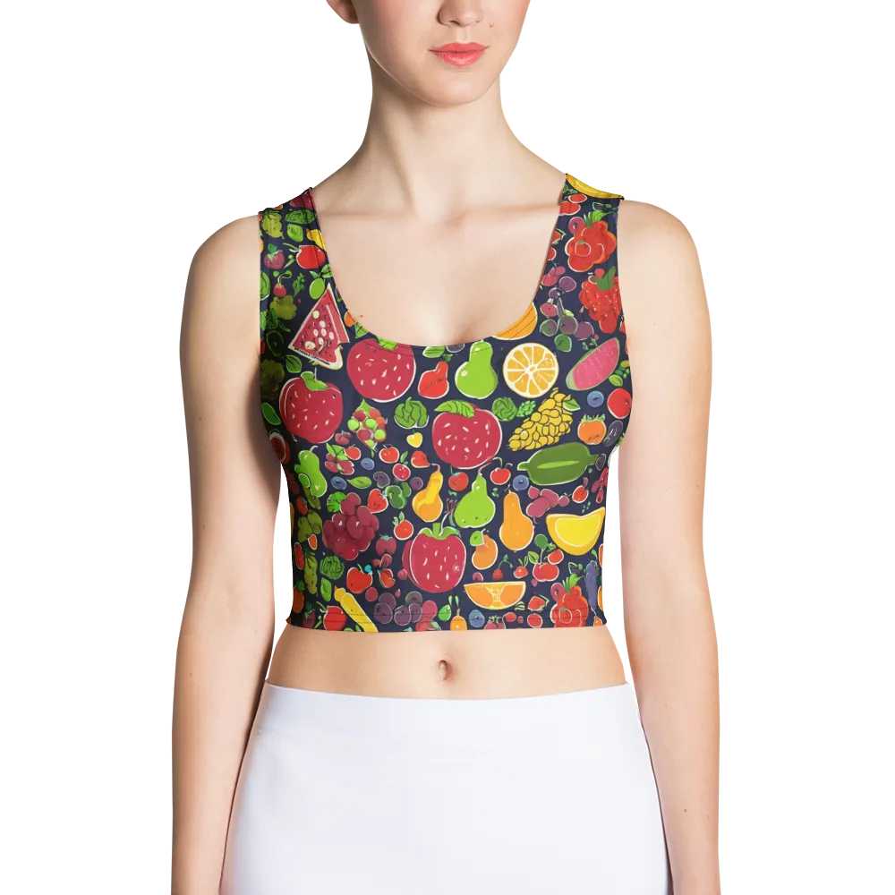 Midnight Market on Crop Top — Front