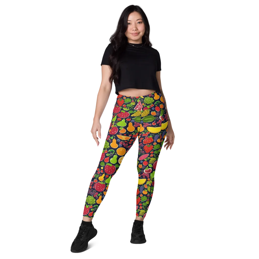 Midnight Market on Leggings with Pockets — Front