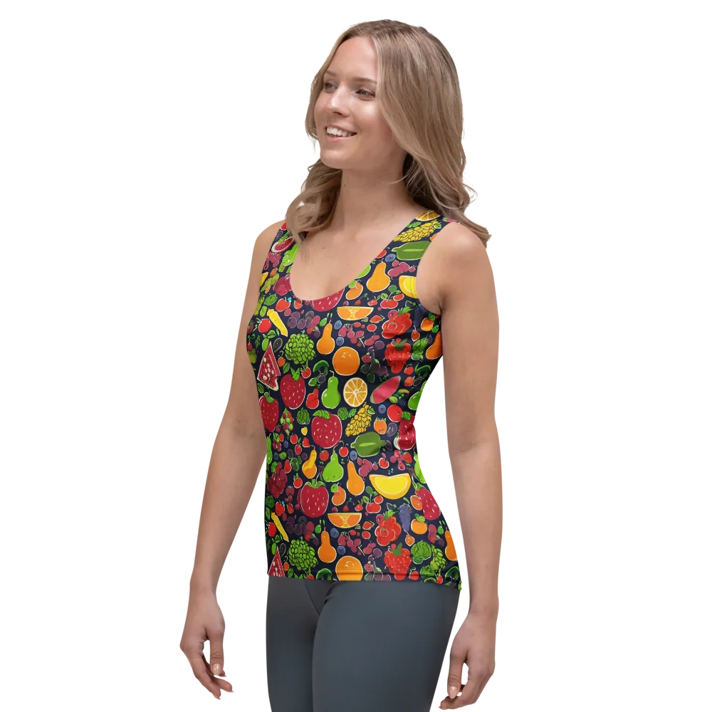 Midnight Market on Women's Tank Top — Left Front