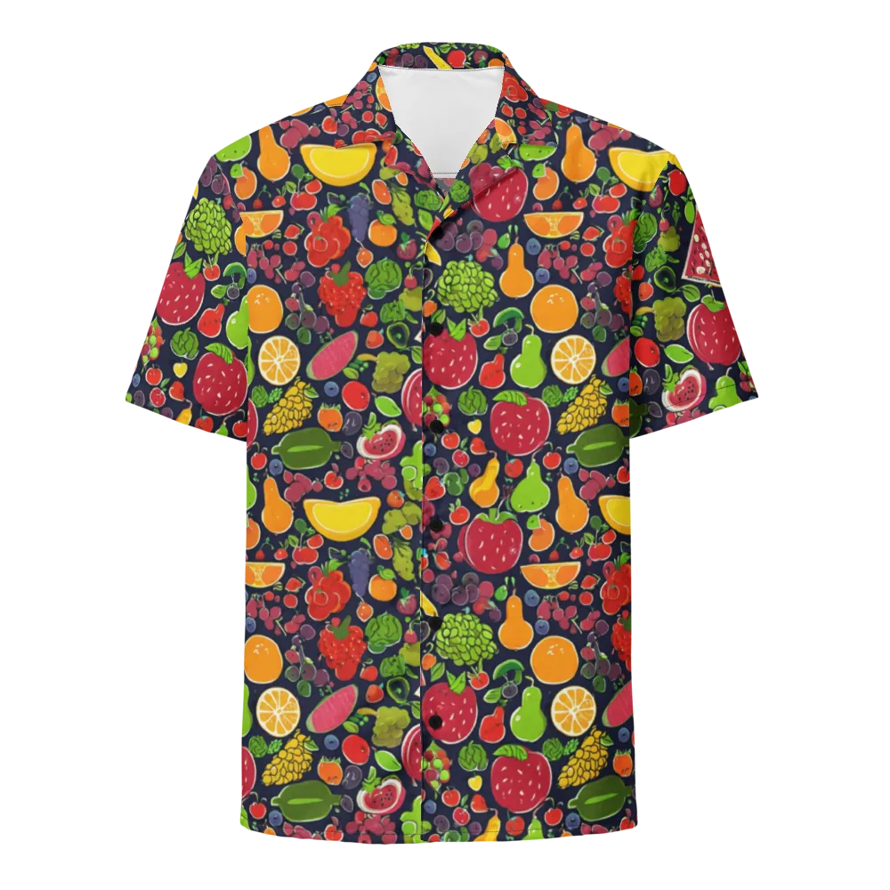 Midnight Market on Button Shirt — Front