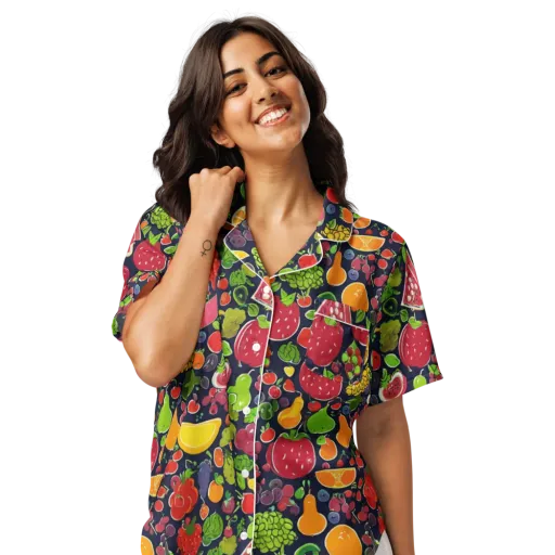 Midnight Market on a Women's Short Sleeve Pajama Top