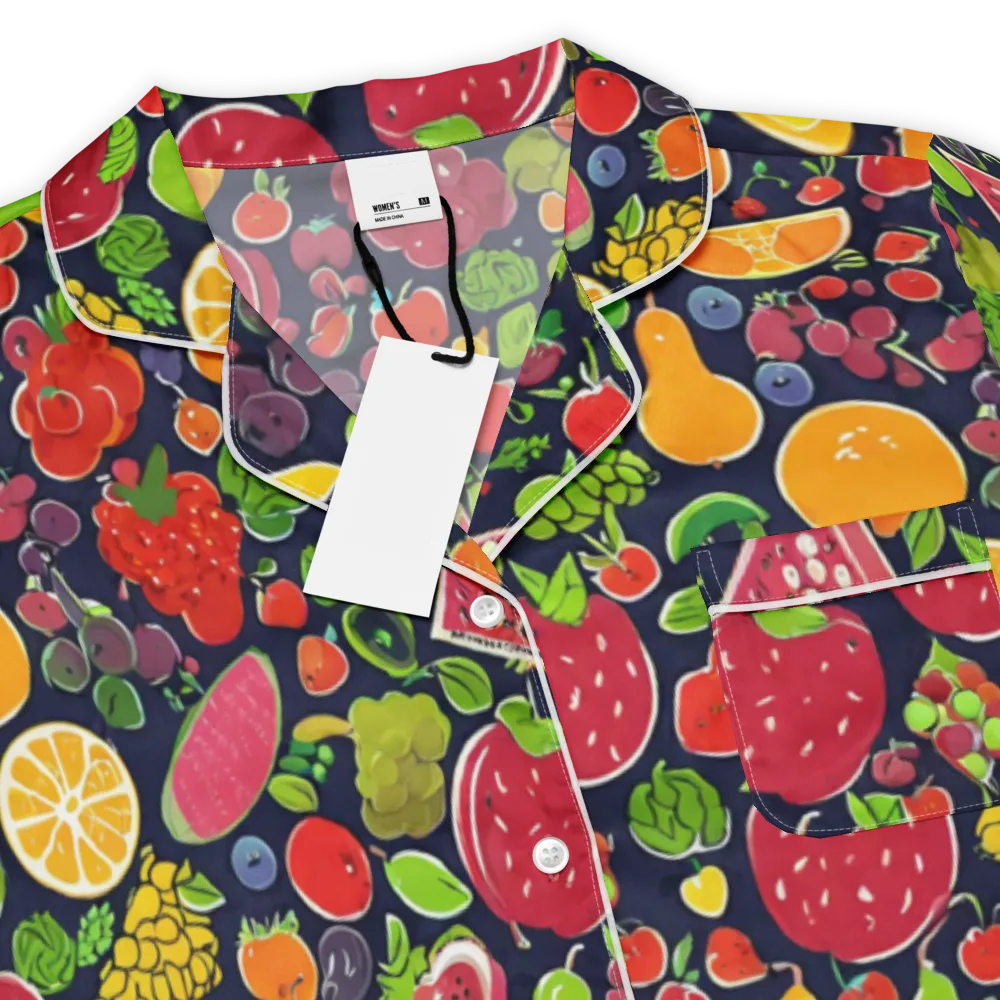Midnight Market on Women's Short Sleeve Pajama Top — Product details