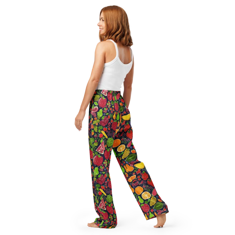 Midnight Market on Women's Pajama Pants — Back