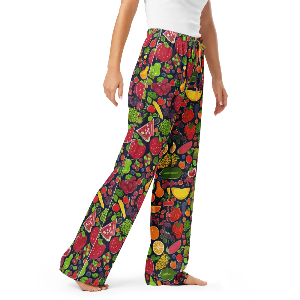 Midnight Market on Women's Pajama Pants — Right Front