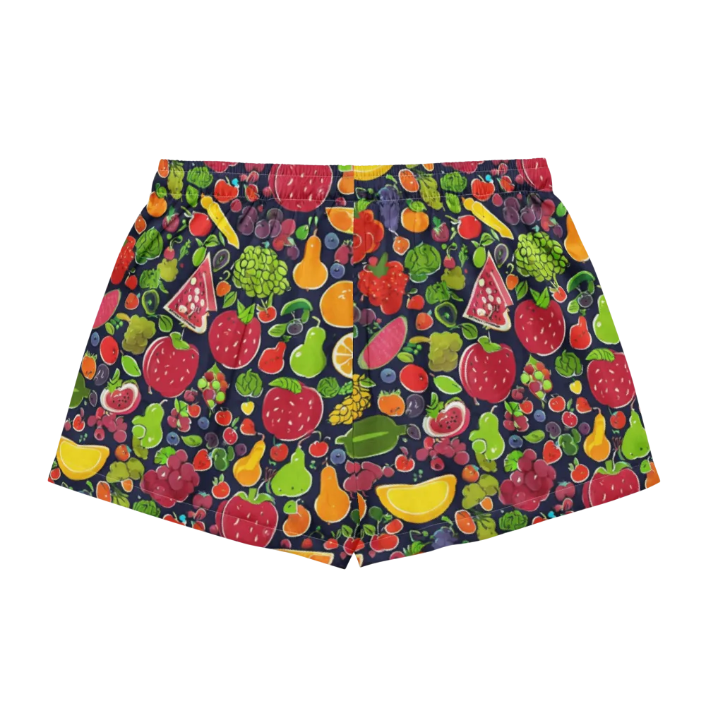Midnight Market on Women's Pajama Shorts — Back