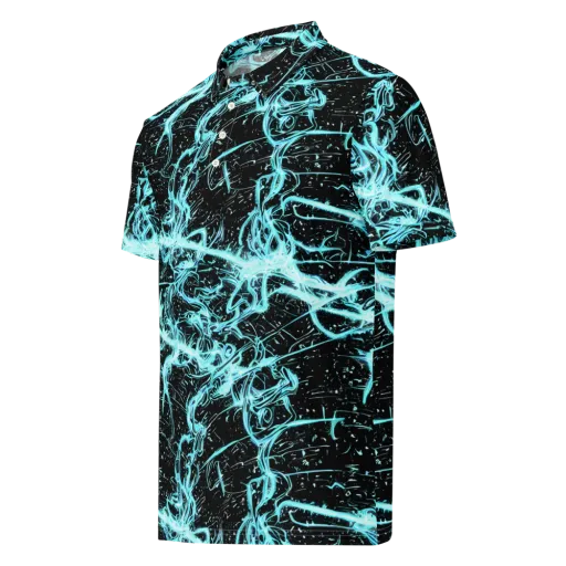 Snyder Swirls on a Men's Slim Fit Polo Shirt