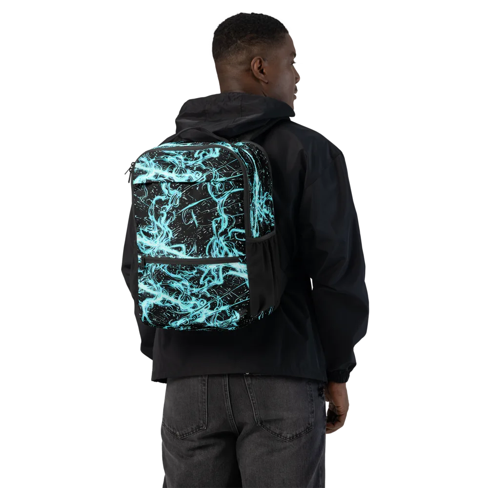 Snyder Swirls on Utility Backpack — Back