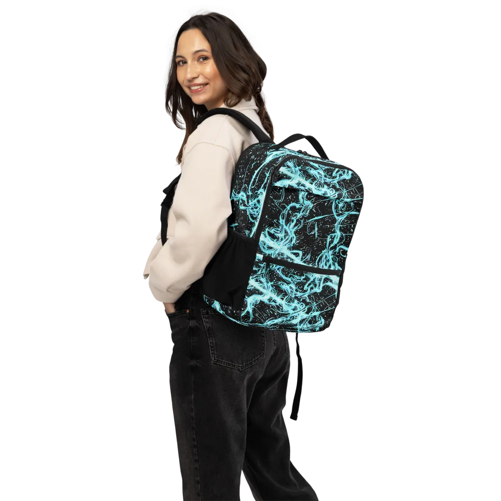 Snyder Swirls on Utility Backpack — Back