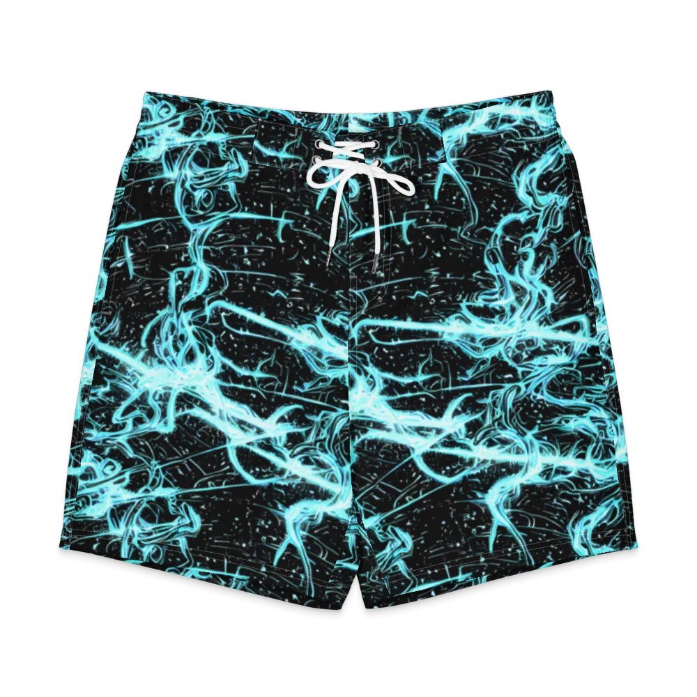 Snyder Swirls on Men's Board Shorts — Front