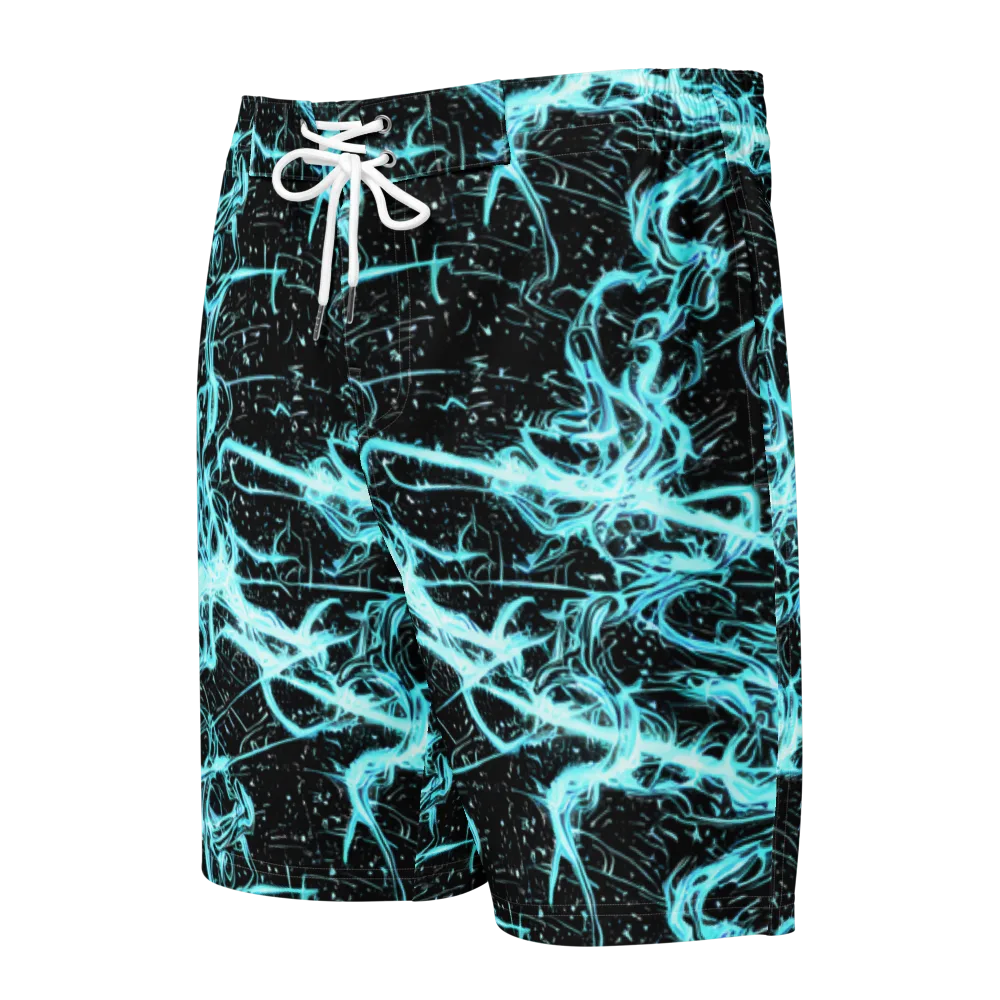 Snyder Swirls on Men's Board Shorts — Front