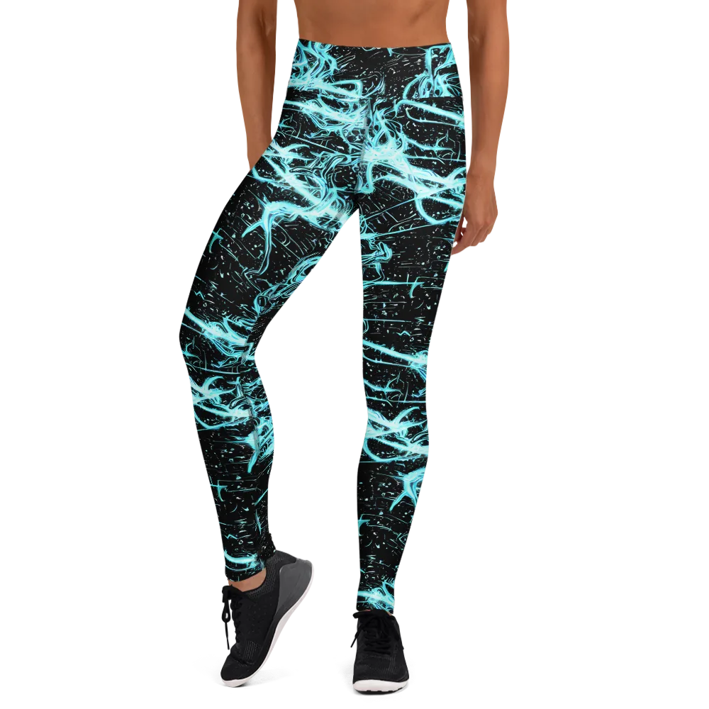 Snyder Swirls on Yoga Leggings — Front