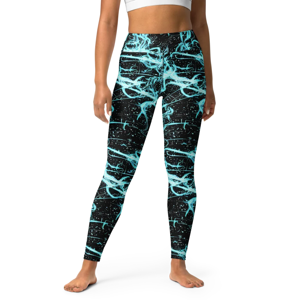 Snyder Swirls on Yoga Leggings — Front