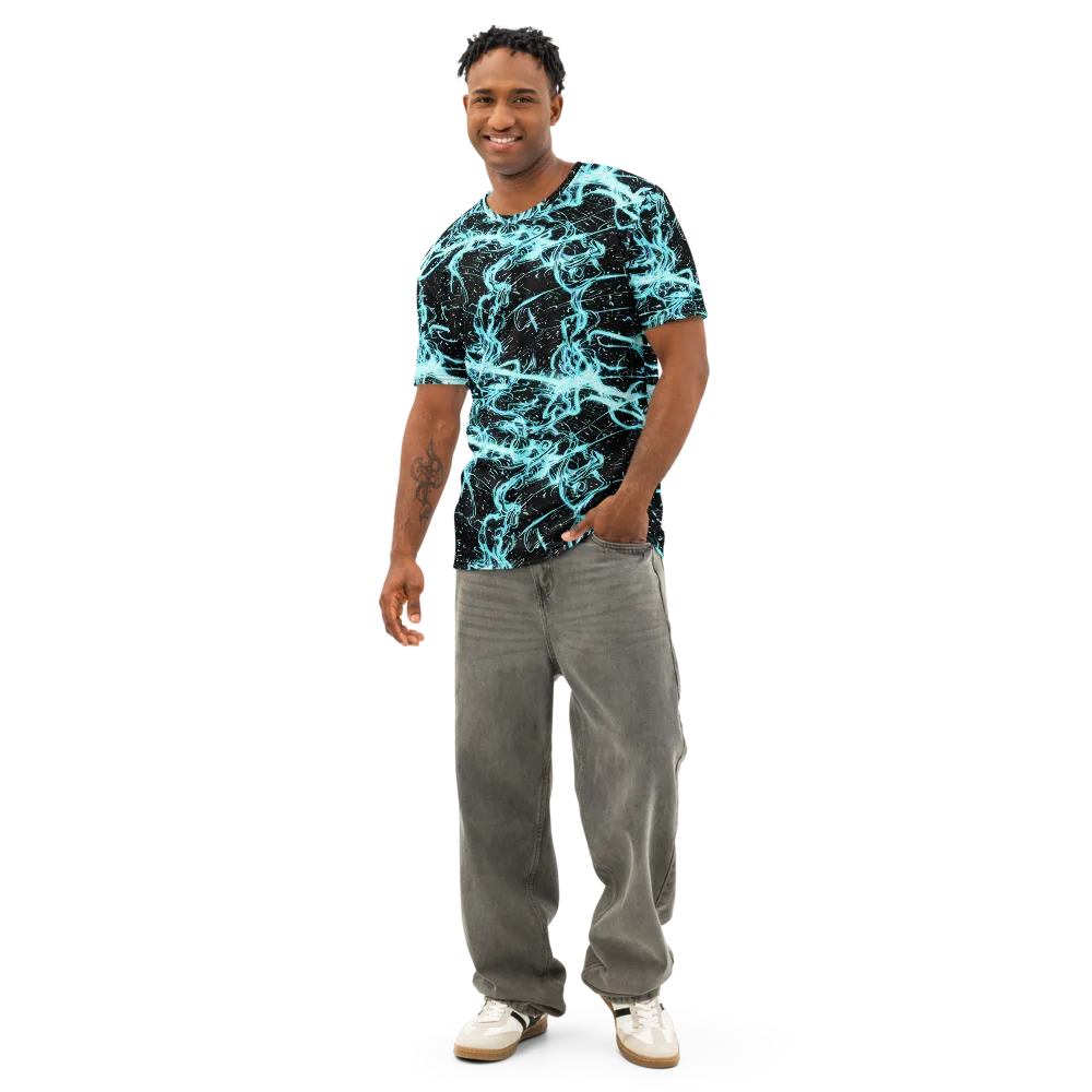 Snyder Swirls on Men's Cotton Crew Neck T-Shirt — Front