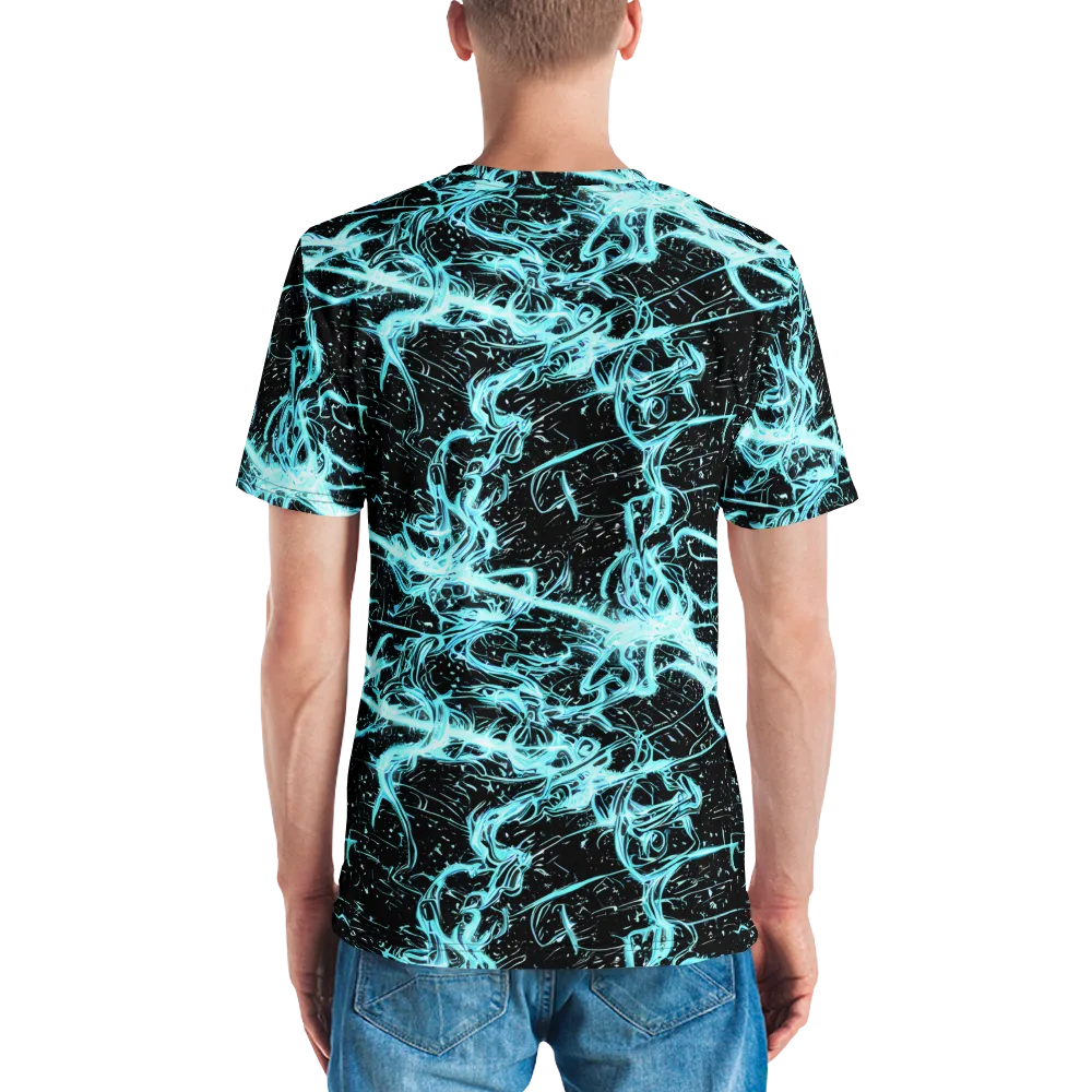 Snyder Swirls on Men's Crew Neck T-Shirt — Back