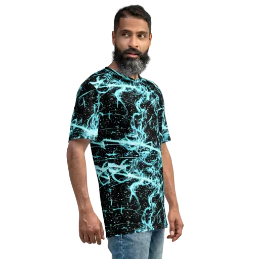 Snyder Swirls on a Men's Crew Neck T-Shirt
