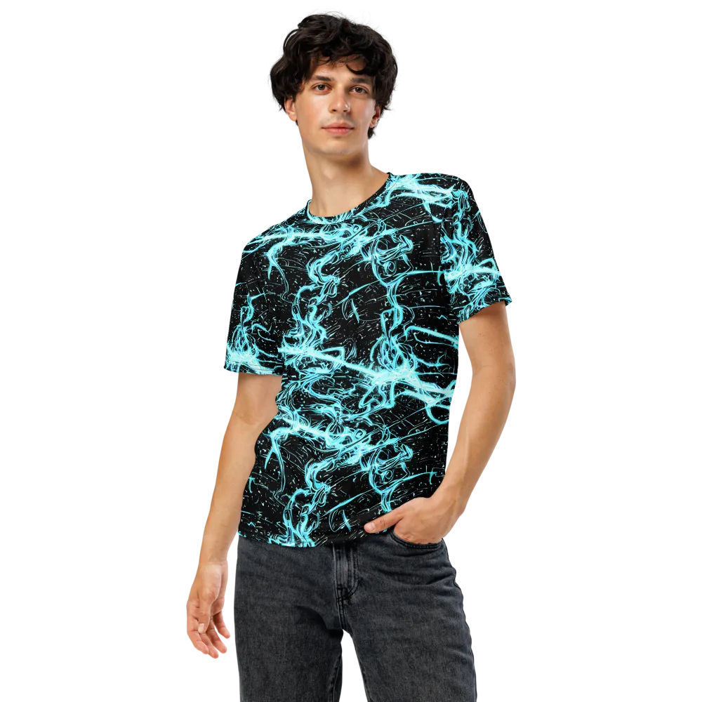 Snyder Swirls on Men's Crew Neck T-Shirt — Front