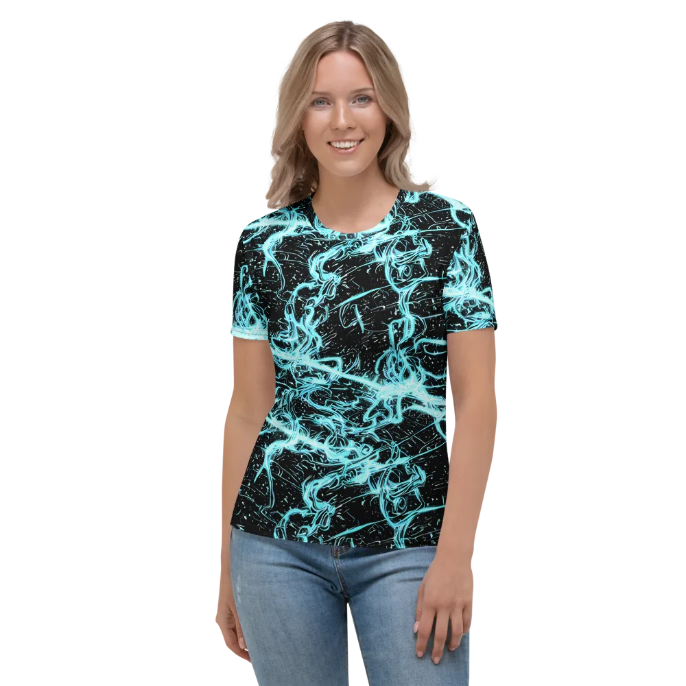 Snyder Swirls on Women's Crew Neck T-Shirt — Front