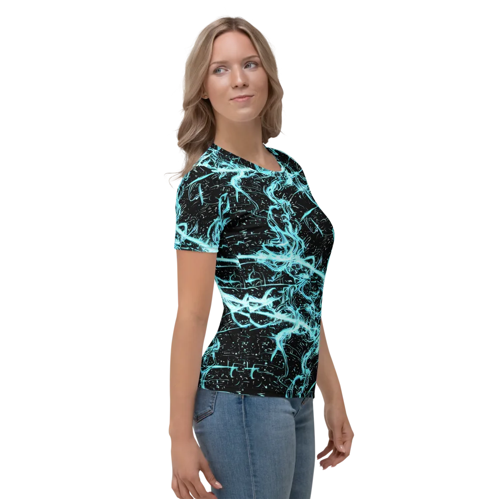 Snyder Swirls on Women's Crew Neck T-Shirt — Right