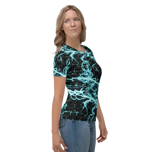 Snyder Swirls on a Women's Crew Neck T-Shirt