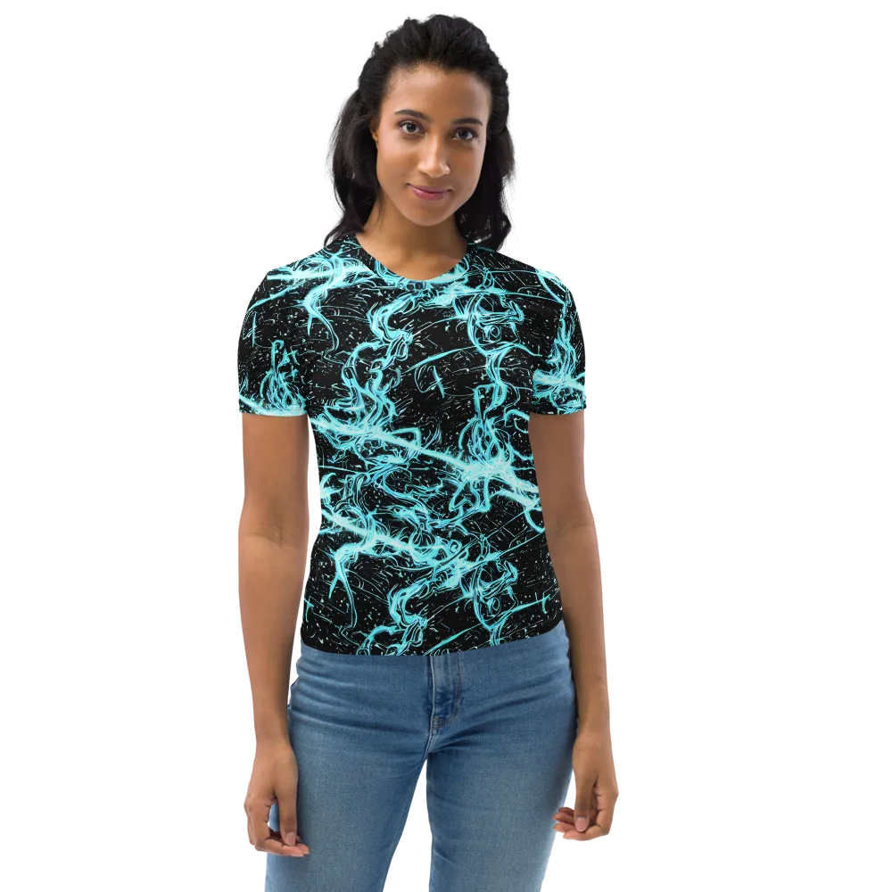 Snyder Swirls on Women's Crew Neck T-Shirt — Front