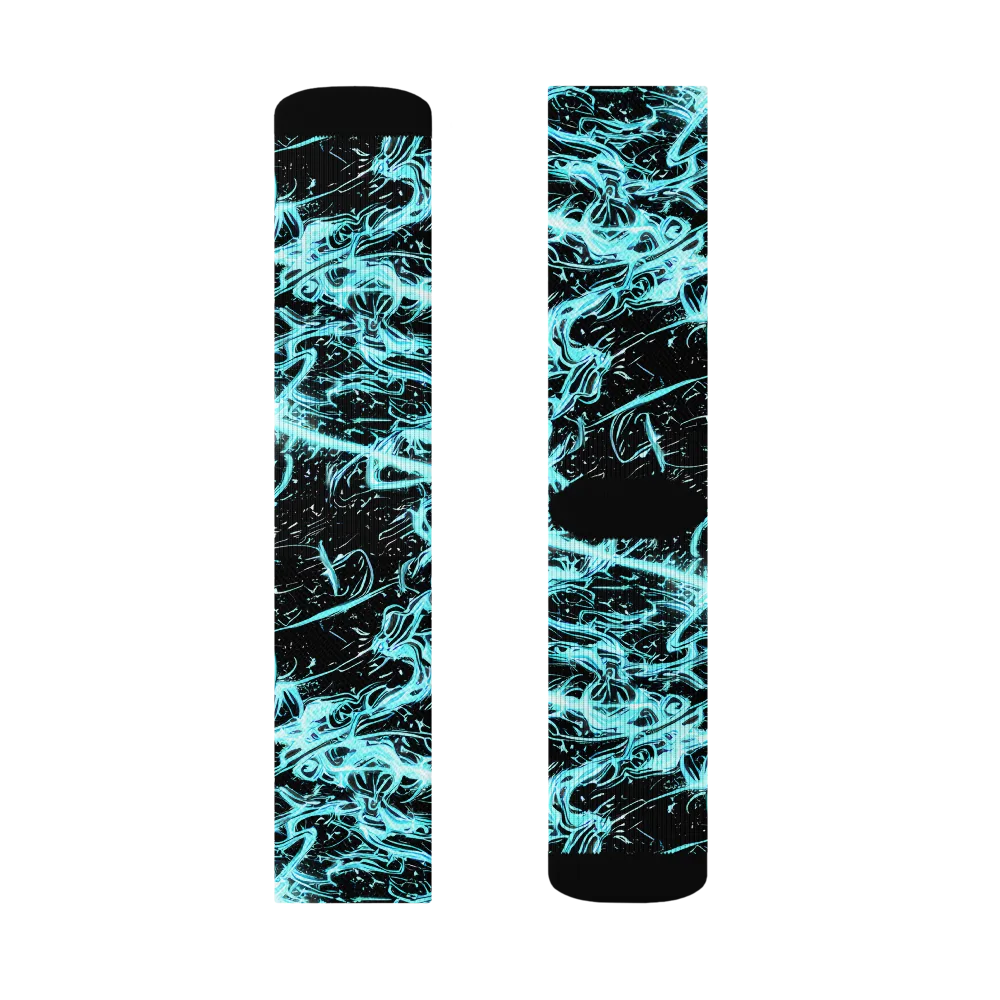 Snyder Swirls on Socks — Right Sock