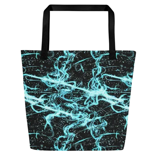 Snyder Swirls on a Large Tote Bag W/ Pocket