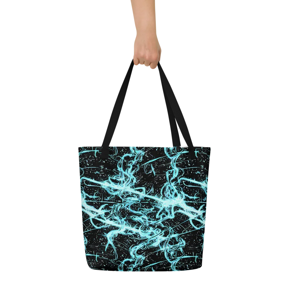 Snyder Swirls on Large Tote Bag W/ Pocket — Front