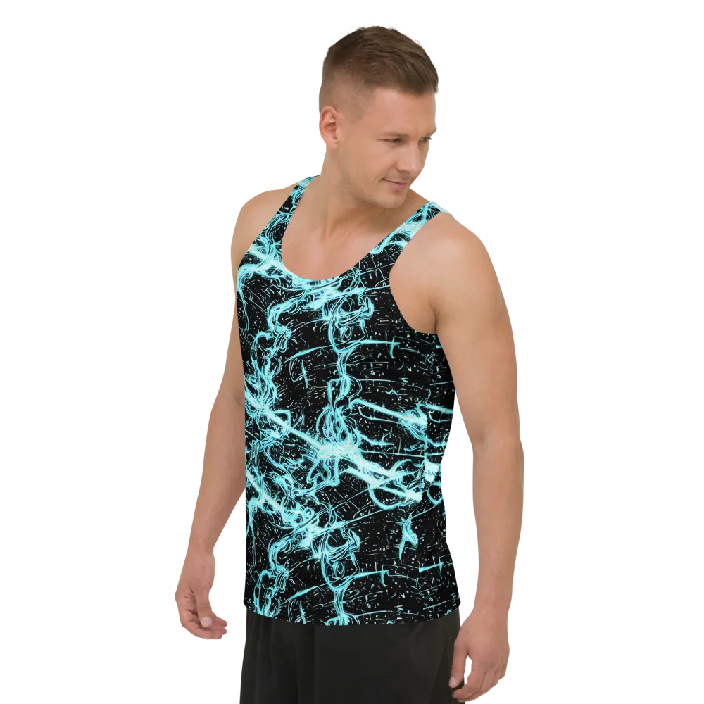 Snyder Swirls on Men's Tank Top — Left Front