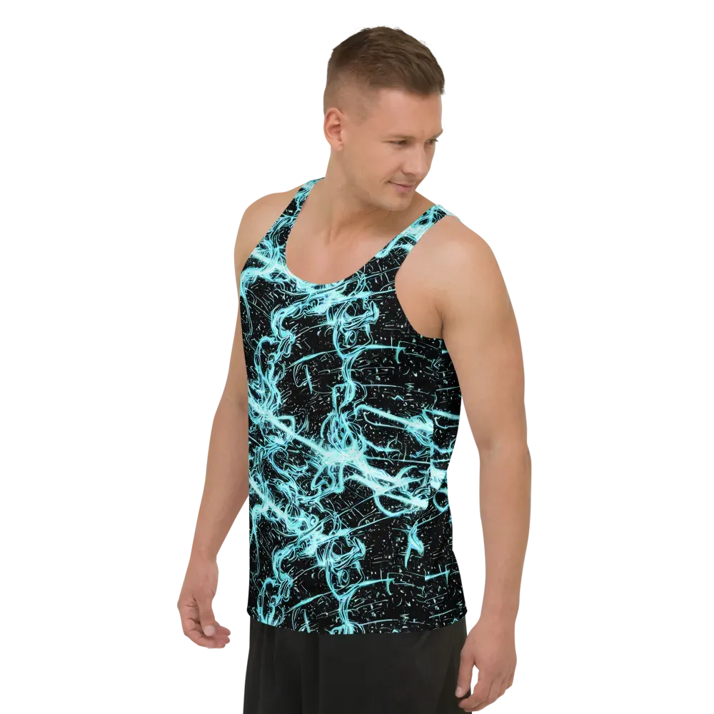Snyder Swirls on Men's Tank Top — Left Front