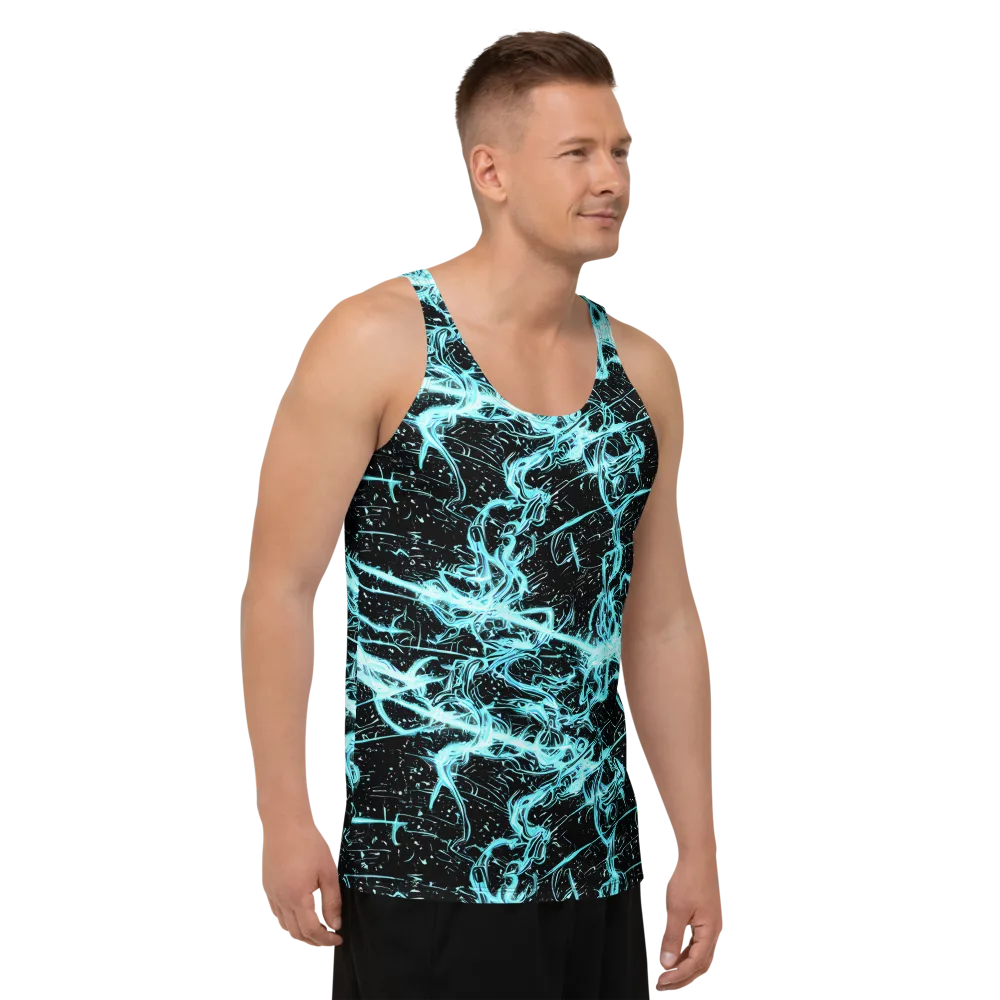 Snyder Swirls on Men's Tank Top — Right Front