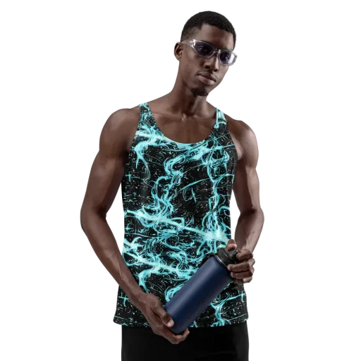 Snyder Swirls on a Men's Tank Top