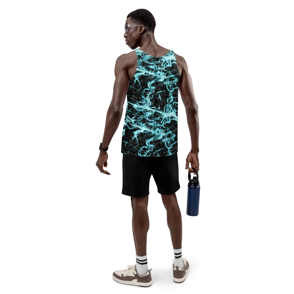 Snyder Swirls on Men's Tank Top — Back