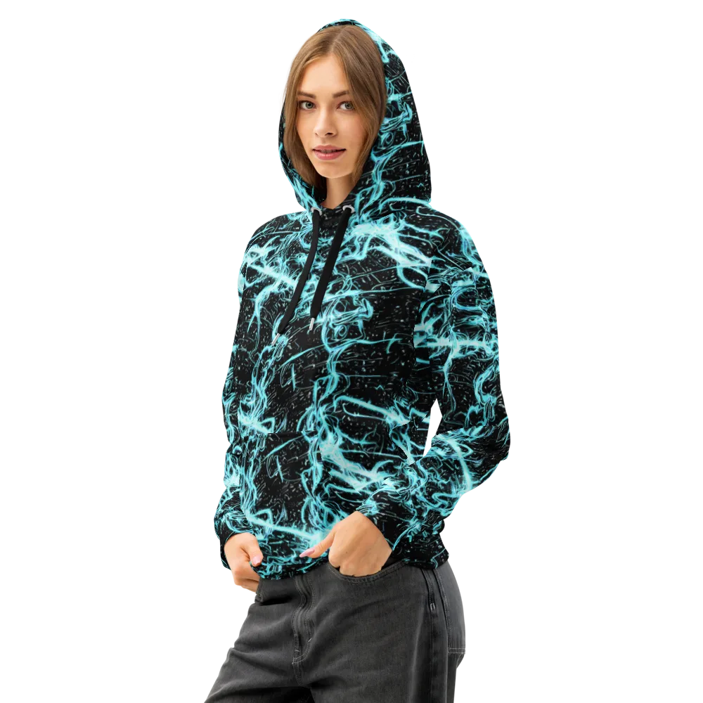 Snyder Swirls on Cotton Hoodie — Left Front