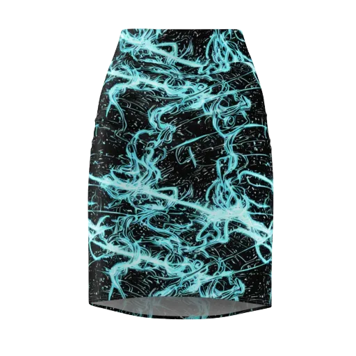 Snyder Swirls on a Pencil Skirt